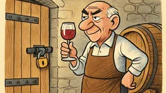 Виц: Питат стар винопроизводител за избата