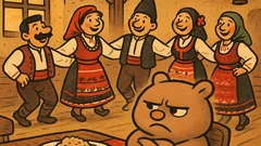 Виц: Недоволно животно отказва да играе хоро