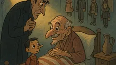 Виц: Татко Карло умира, Карабас пита...