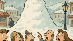 Виц: Снегът е само параван за лютеницата