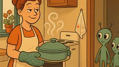 Виц: Представи си: извънземни идват вкъщи