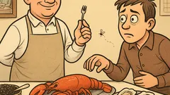 Виц: С какво да гарнирам черен хайвер?