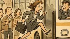 Виц: Жена гони автобус 111… контрольор!