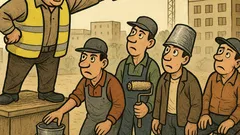 Виц: Айде, време за кофите!