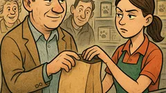 Виц: Мъж с кучешка храна на каса