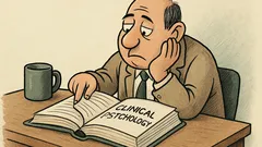 Виц: Прелиствам един учебник по клинична психология...