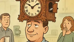 Виц: Главата ми работи като часовник...