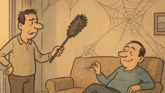 Виц: Защо не чистиш паяжините толкова дълго?