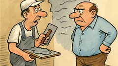 Виц: Майсторе, може ли да е равно?