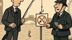 Виц: Джентълмен къпе червей на Темза