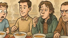 Виц: Как познаваш курса в стола?