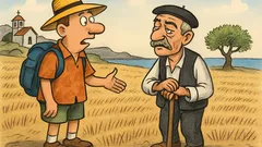 Виц: Турист в Гърция пита местен...