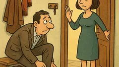 Виц: Мъж се обува за работа...