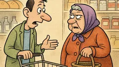 Виц: Днес заговорих лелка в магазина...