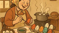 Виц: Боядисах сурови яйца със сварените…