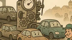 Виц: Колата от Германия пристига по-млада...