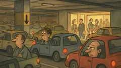 Виц: Покрай празниците трафик и в моловете