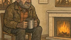 Виц: Бай Гошо срещу запалена камина