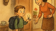 Виц: Момченце се прибира след първия ден