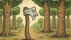 Виц: Гората изчезваше, дърветата вярваха на брадвата