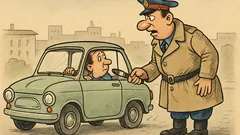 Виц: Катаджия спира стар „Запорожец“...