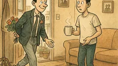 Виц: Младеж отива при приятел...