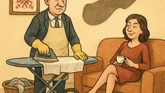 Виц: Само мъжете „под чехъл“ слушат жените