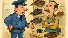 Виц: Влиза полицай в магазина...