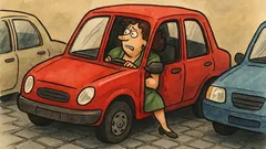 Виц: Паркирах страхотно! Сега само чакам...