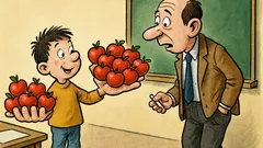 Виц: Иванчо, ако имаш 5 ябълки...