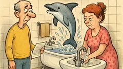 Виц: Скъпи, трябва да намалим миенето!