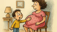 Виц: Иванчо гали корема на майка си