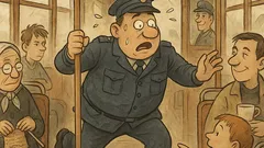 Виц: Полицай се вози в трамвай