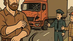 Виц: Чък Норис и катастрофа с камион