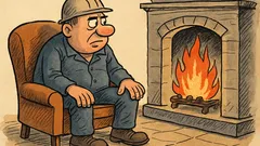 Виц: Бай Гошо седна срещу камината