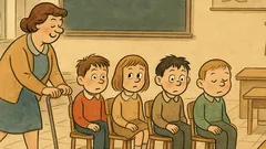 Виц: Учителката: Деца, днес ви връщам...